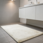 Cream Thick Memory Foam Bath Mat - Image 2