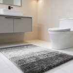 Grey Microfiber Non-Slip Bath Mat - Image 2
