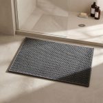 Dark Grey Absorbent Thin Bath Mat