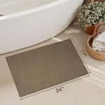 Khaki Ultra-Thin Non-Slip Bath Mat - Image 2