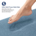 Airy Blue Thick Memory Foam Bath Mat - Image 2